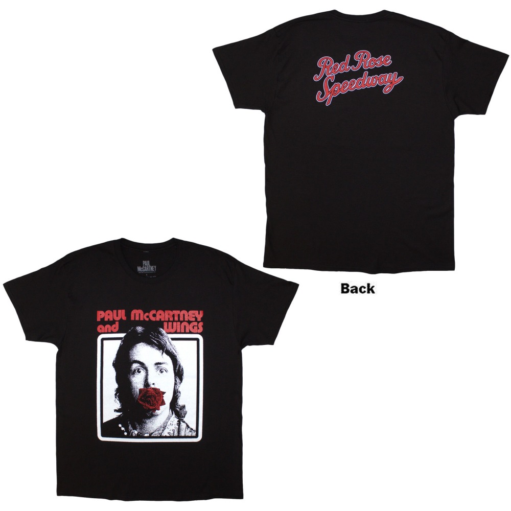 Paul McCartney - Red Rose Speedway Heren Tshirt - Zwart